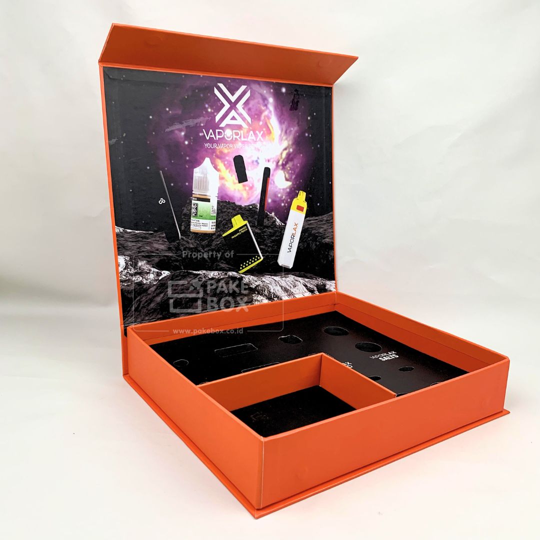 Packaging Box Untuk Vape Dengan Pengunci Magnet dan Sekat Pada Bagian Dalam (2)