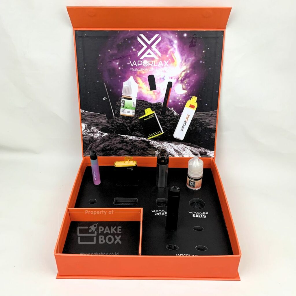 Packaging Box Untuk Vape Dengan Pengunci Magnet dan Sekat Pada Bagian Dalam (5)