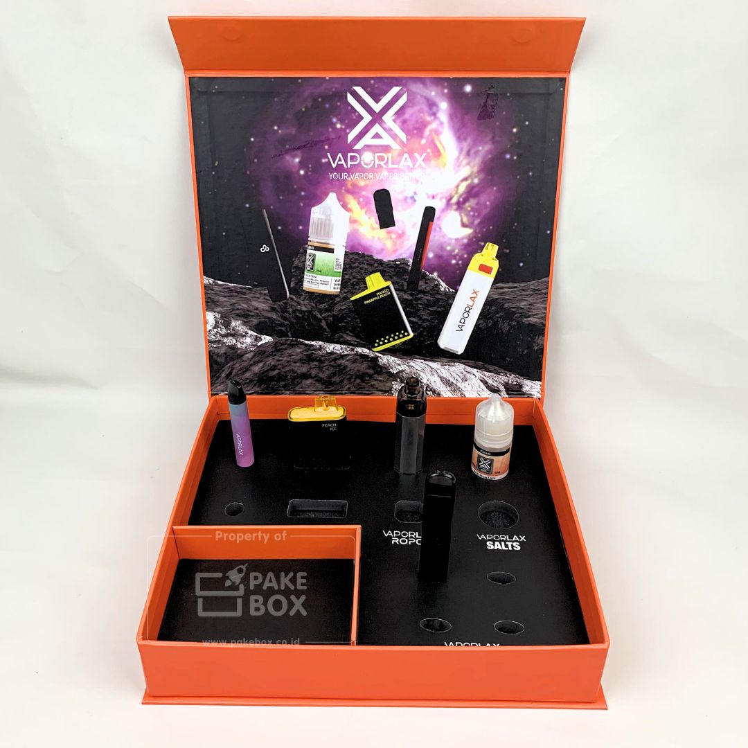 Packaging Box Untuk Vape Dengan Pengunci Magnet dan Sekat Pada Bagian Dalam (5)