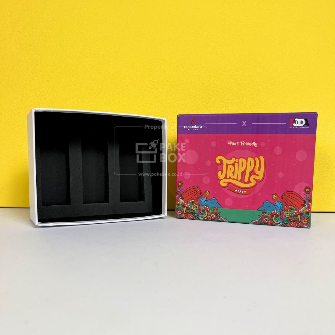 Packaging Souvenir Vape Liquid Dilengkapi Dengan Busa Pada Bagian Dalam (1)