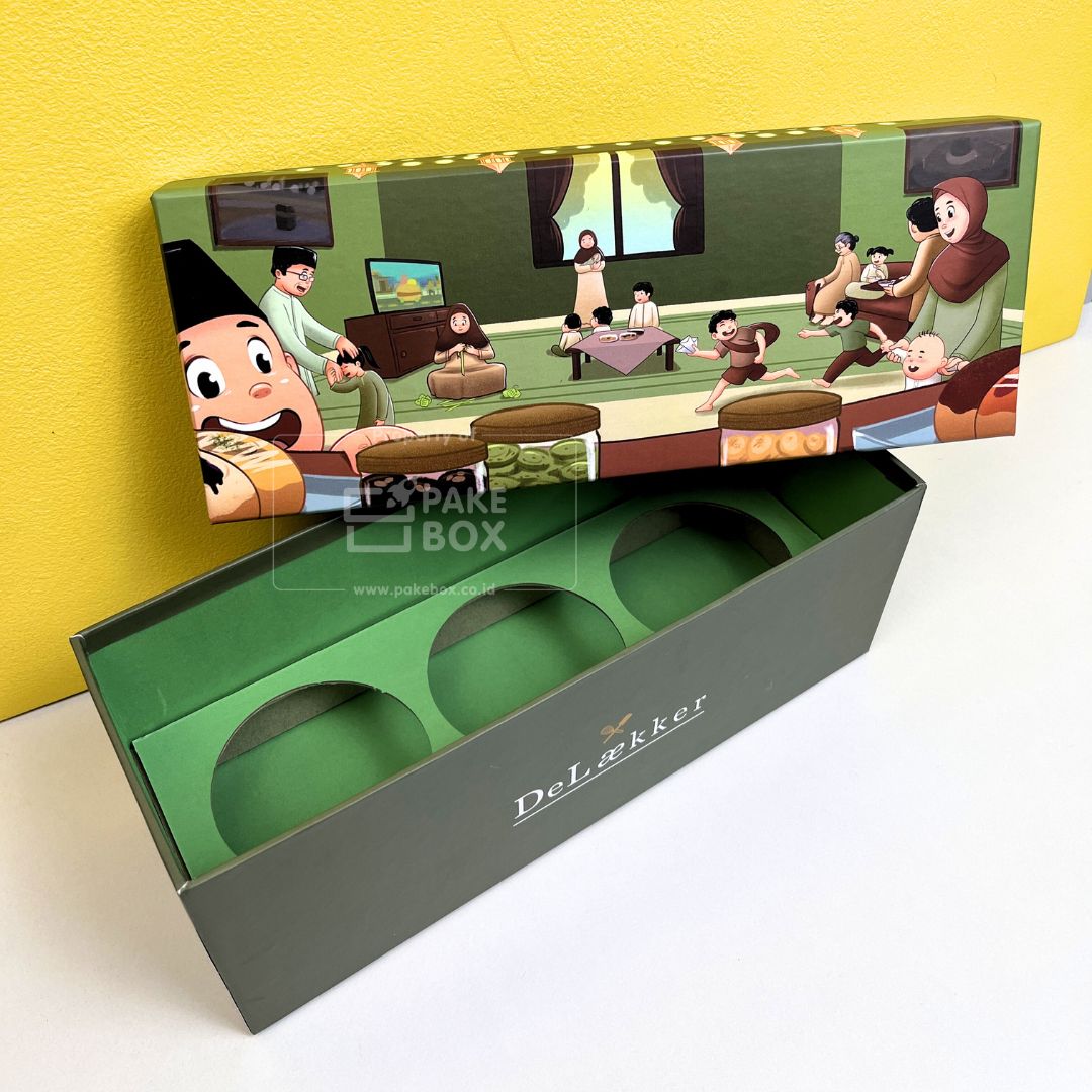 Packaging Box Cookies Delaekker Model Top & Base Box Buka Tutup Desain Custom (2)