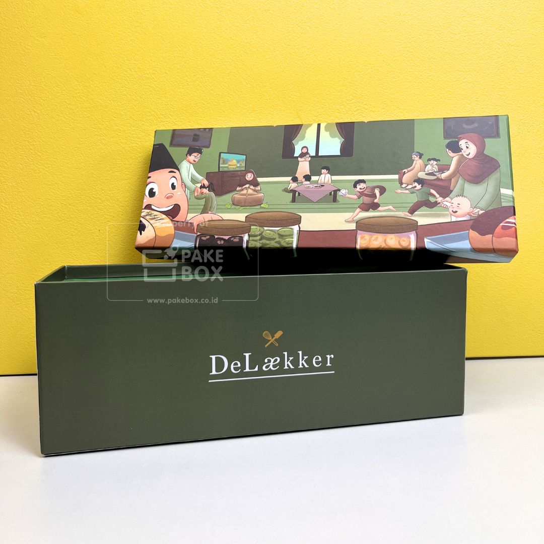 Packaging Box Cookies Delaekker Model Top & Base Box Buka Tutup Desain Custom (3)