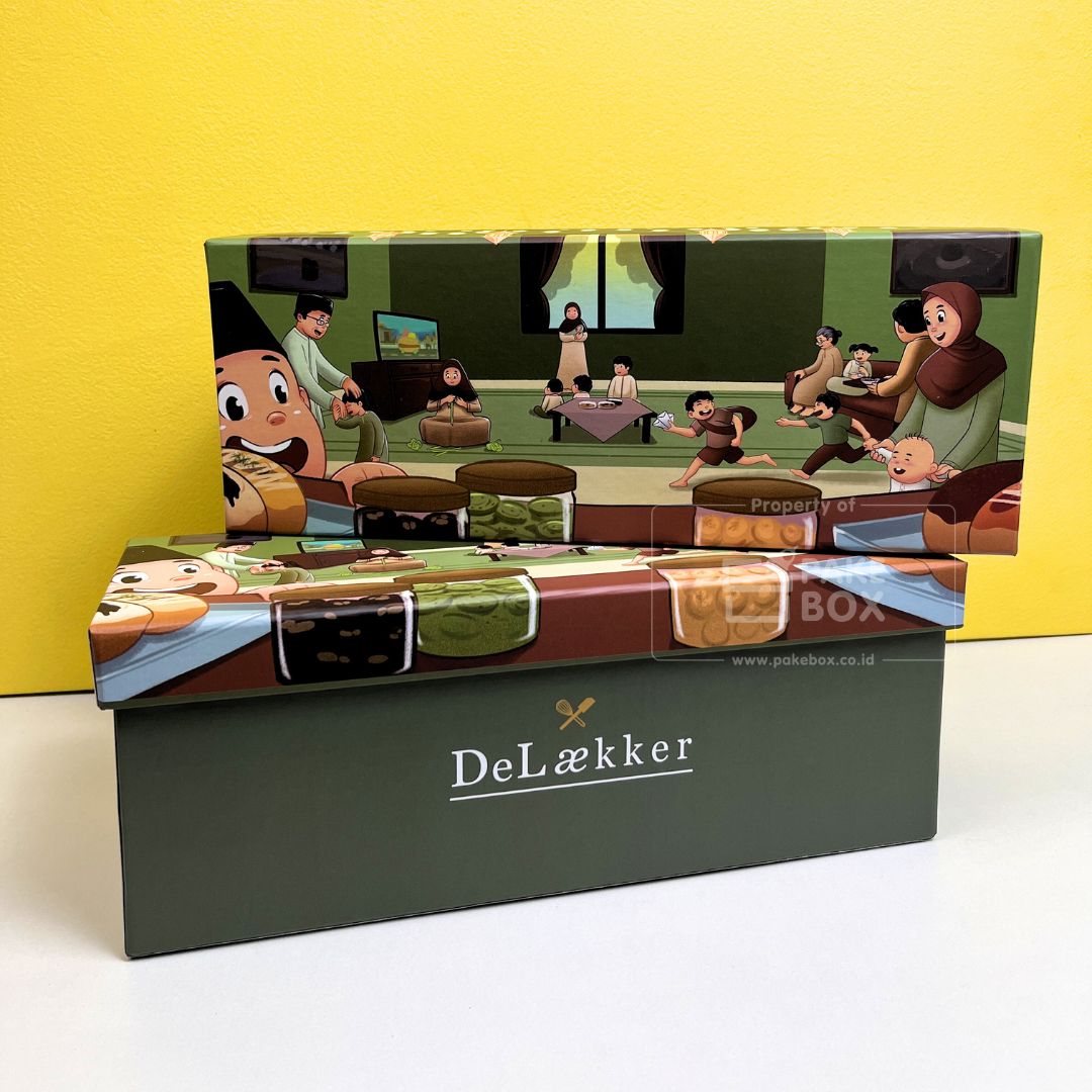Packaging Box Cookies Delaekker Model Top & Base Box Buka Tutup Desain Custom (4)