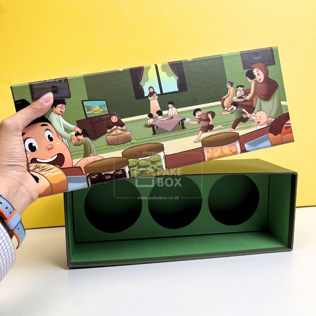 Packaging Box Cookies Delaekker Model Top & Base Box Buka Tutup Desain Custom (5)