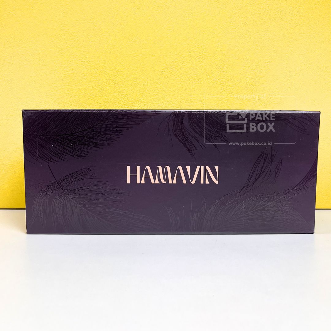 Packaging Produk Fashion Hamavin Berbahan Hardbox Model Pengunci Magnet dengan Partisi (4)
